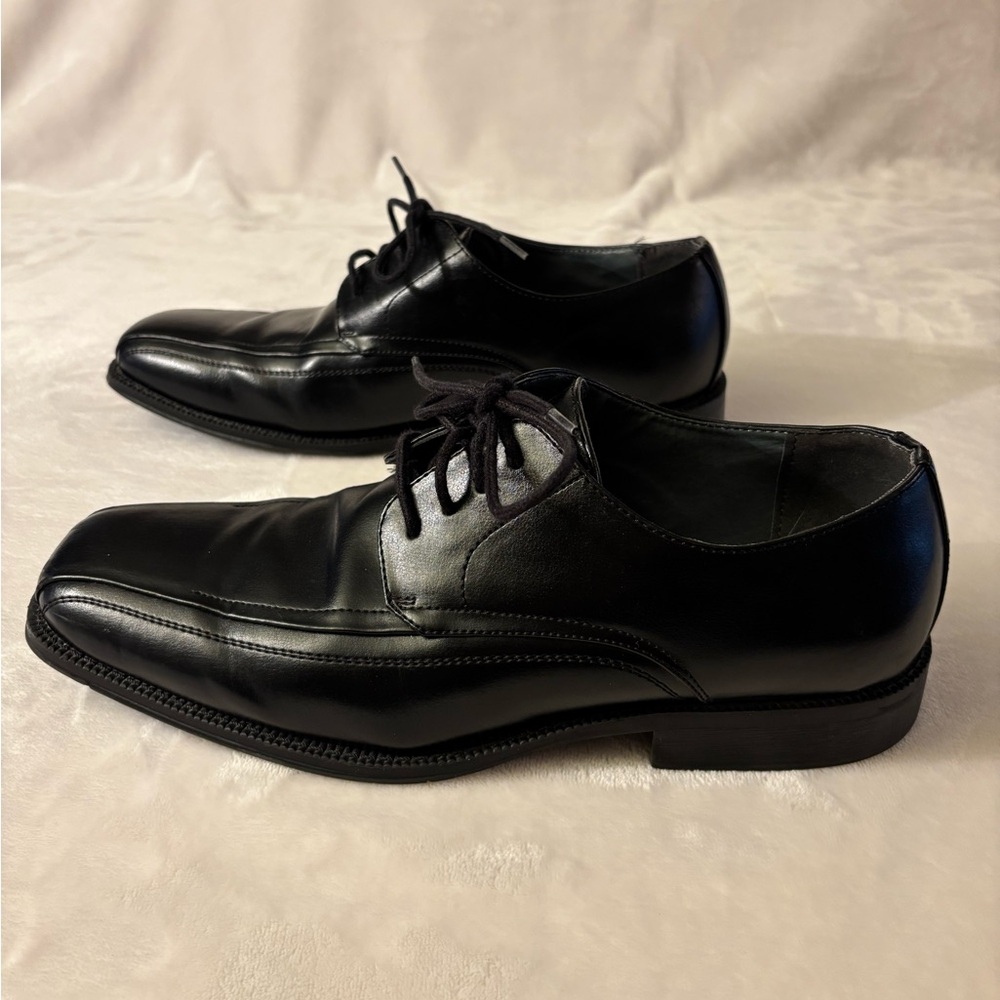 JF J.Ferrar Black Men's Oxfords - Picture 5 of 9